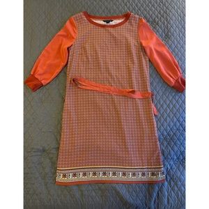 Tommy Hilfiger Orange Patterned Dress